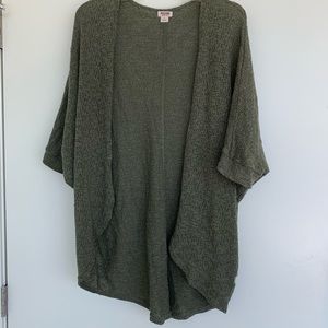 Mossimo olive Green open front cardigan